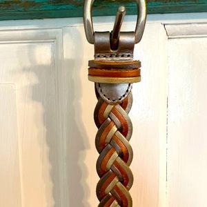 Super cute metallic braided Fossil Belt.